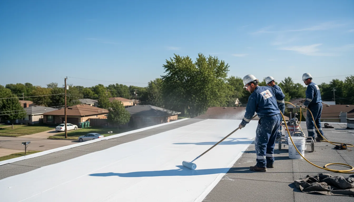 Commercial roof coating in Peru, IL near me